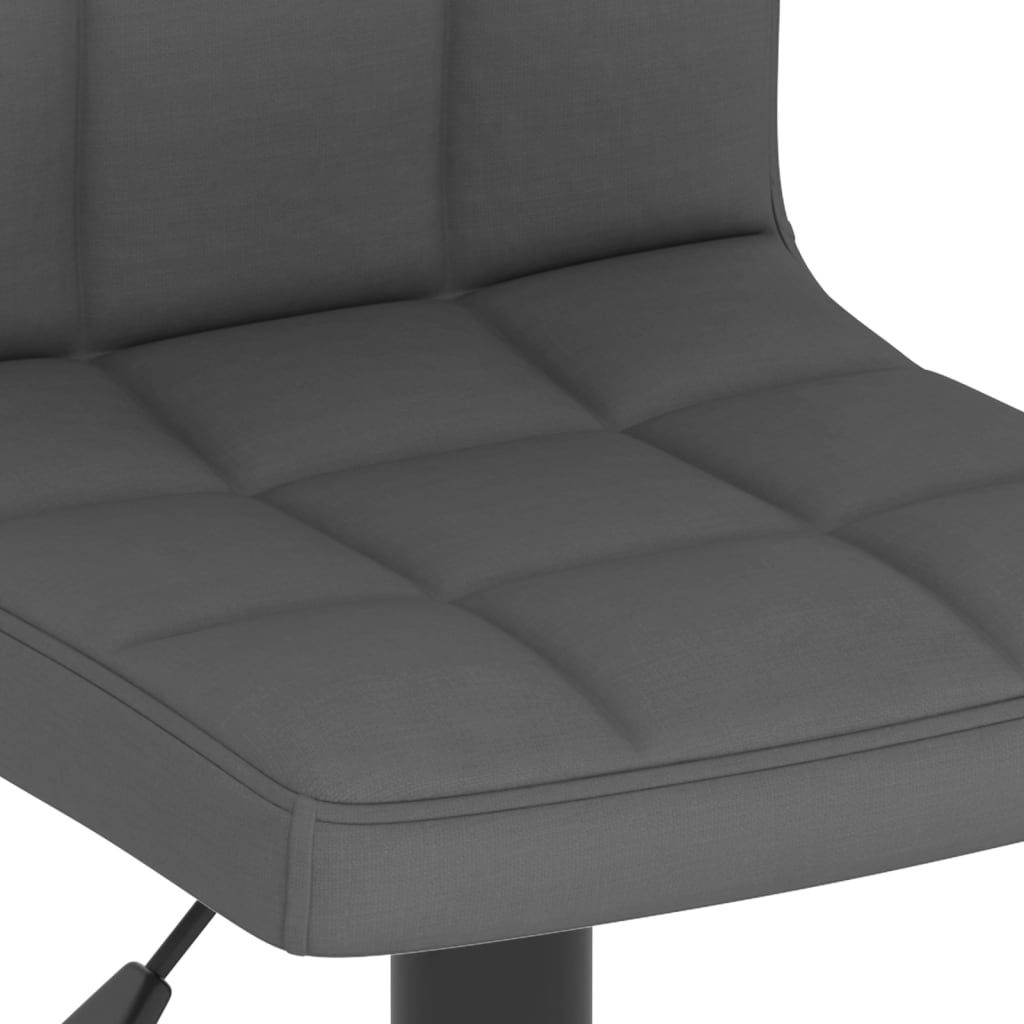 vidaXL Σκαμπό Μπαρ Σκούρο Γκρι Υφασμάτινο