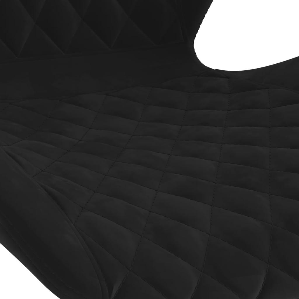 vidaXL Σκαμπό Μπαρ 2 τεμ. Μαύρα Βελούδινα