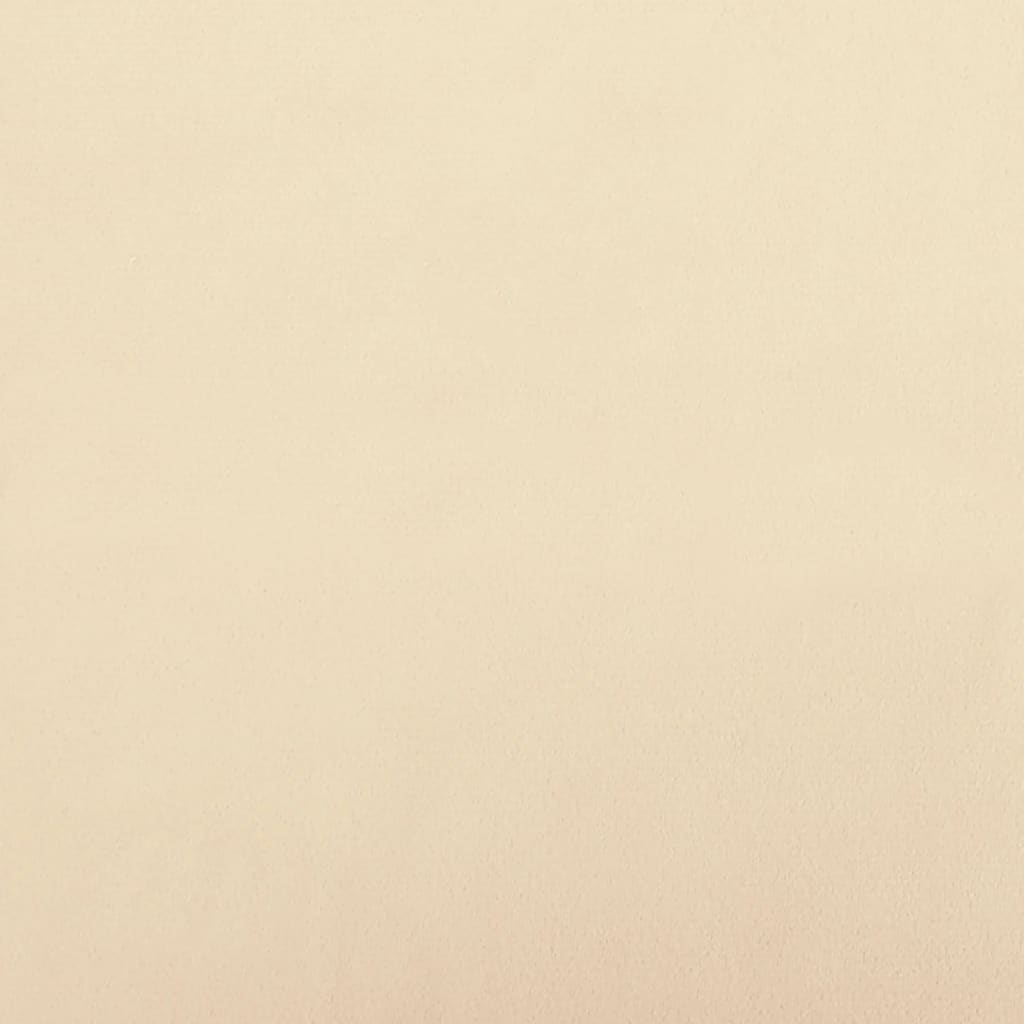 vidaXL Σκαμπό Μπαρ 2 τεμ. Κρεμ Βελούδινα