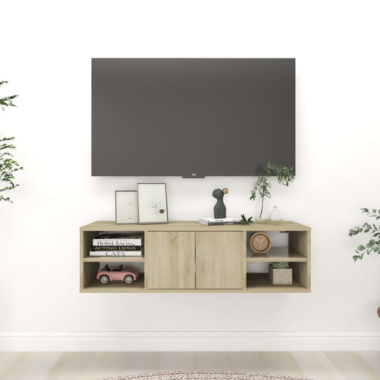 vidaXL Ράφι Τοίχου Sonoma Δρυς 102 x 30 x 29 εκ. Επεξ. Ξύλο