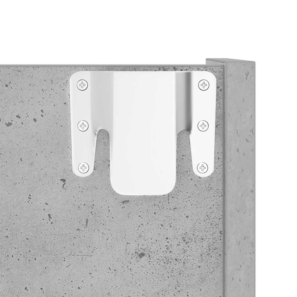 vidaXL Παπουτσοθήκες Τοίχου 2 τεμ. Γκρι Σκυρ. 60x18x60 εκ. Μοριοσανίδα