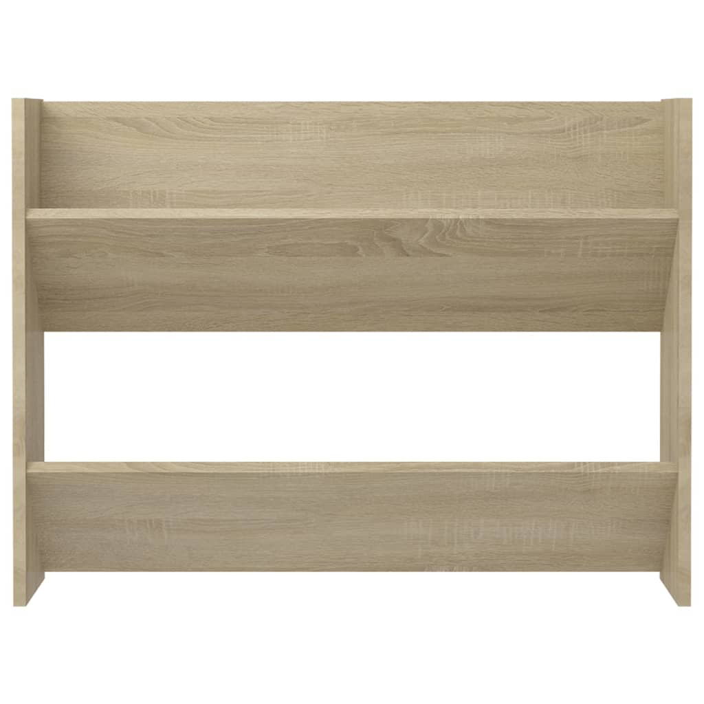 vidaXL Παπουτσοθήκη Τοίχου Sonoma Δρυς 80x18x60 εκ. Επεξ. Ξύλο