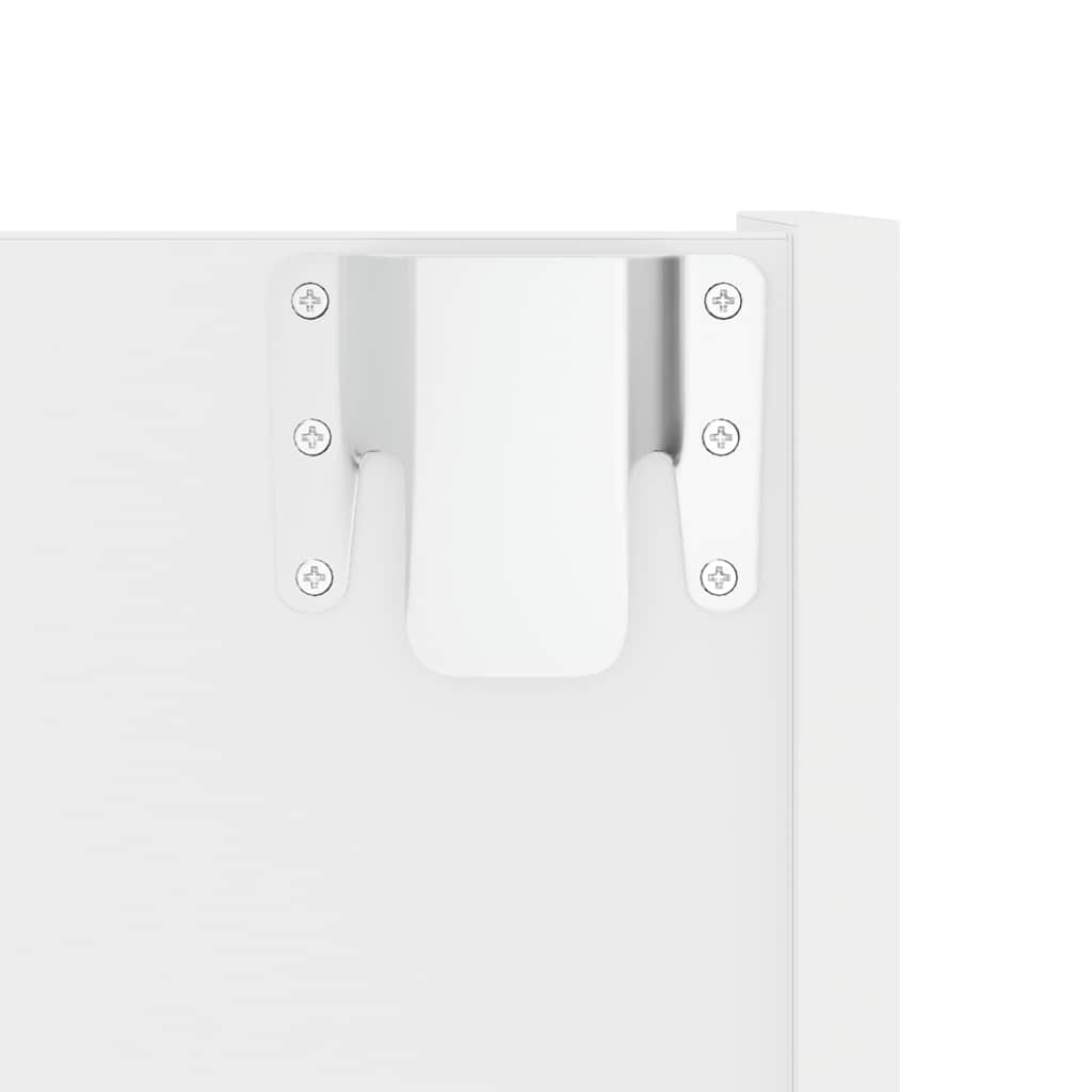 vidaXL Παπουτσοθήκη Τοίχου Λευκή 60 x 18 x 90 εκ. από Μοριοσανίδα