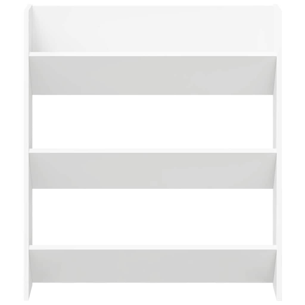 vidaXL Παπουτσοθήκες Τοίχου 2 τεμ. Λευκές 80x18x90 εκ. από Επεξ. Ξύλο