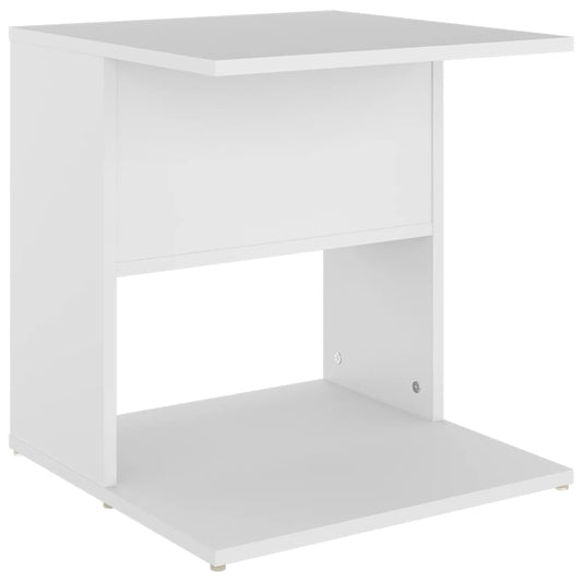 vidaXL Τραπέζι Βοηθητικό Λευκό 45 x 45 x 48 εκ. Επεξ. Ξύλο