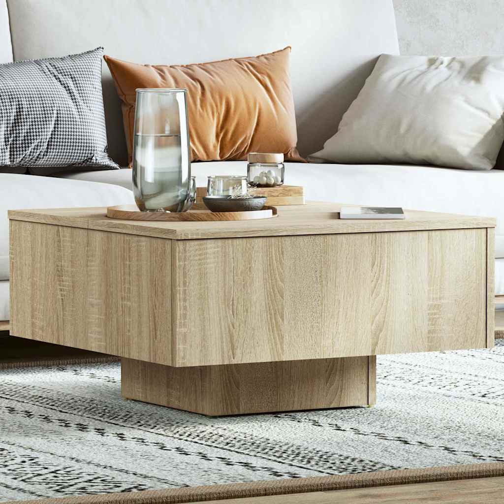 vidaXL Τραπεζάκι Σαλονιού Sonoma Δρυς 60 x 60 x 31,5 εκ. Επεξ. Ξύλο