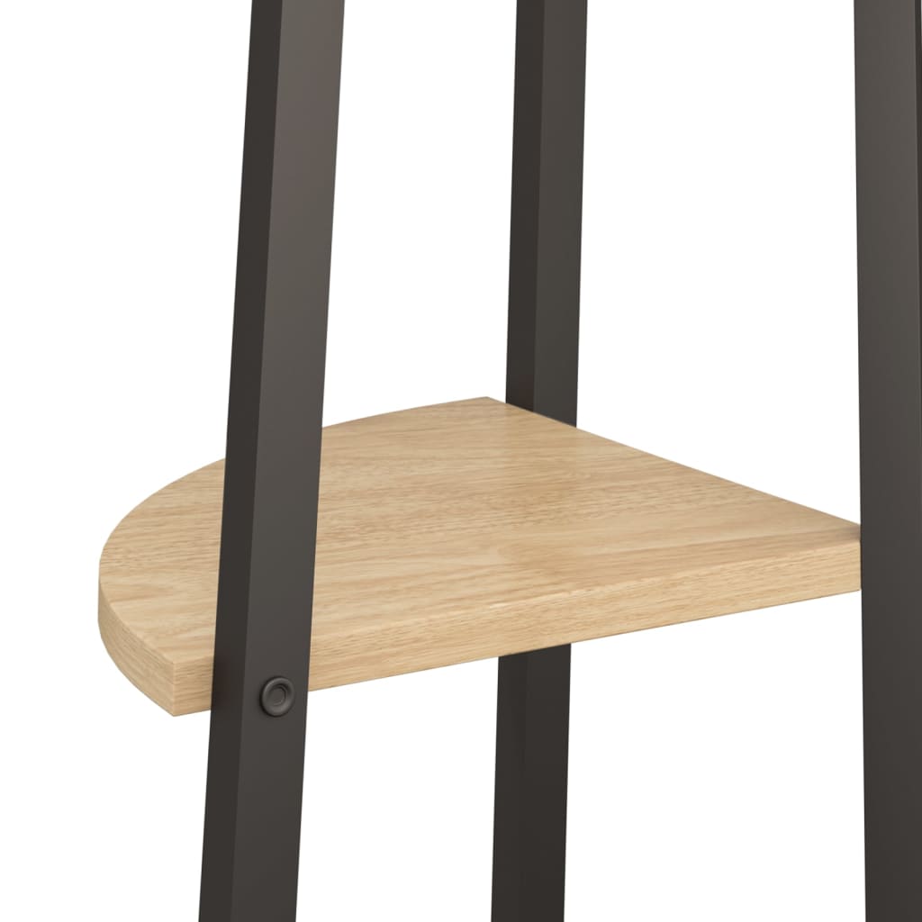 vidaXL Ραφιέρα Γωνιακή 5 Επίπεδων Αν. Καφέ & Μαύρο 45,5x31,5x180 εκ.