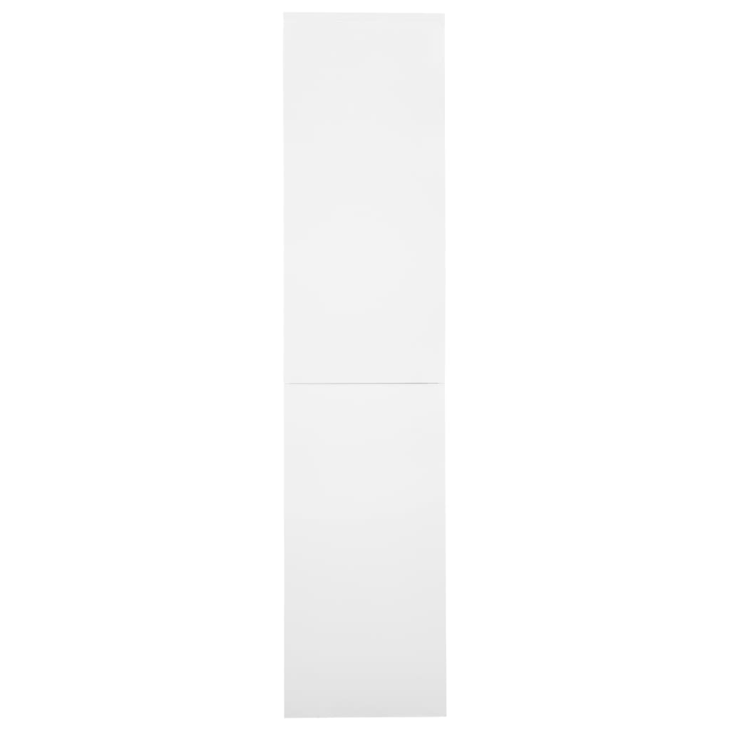 vidaXL Ντουλάπα Γραφείου με Συρόμενη Πόρτα Λευκή 90x40x180 εκ Ατσάλινη