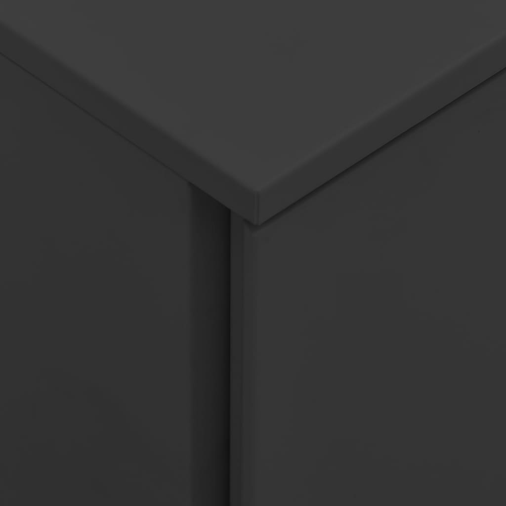 vidaXL Αρχειοθήκη Φορητή Ανθρακί 39 x 45 x 60 εκ. Ατσάλινη