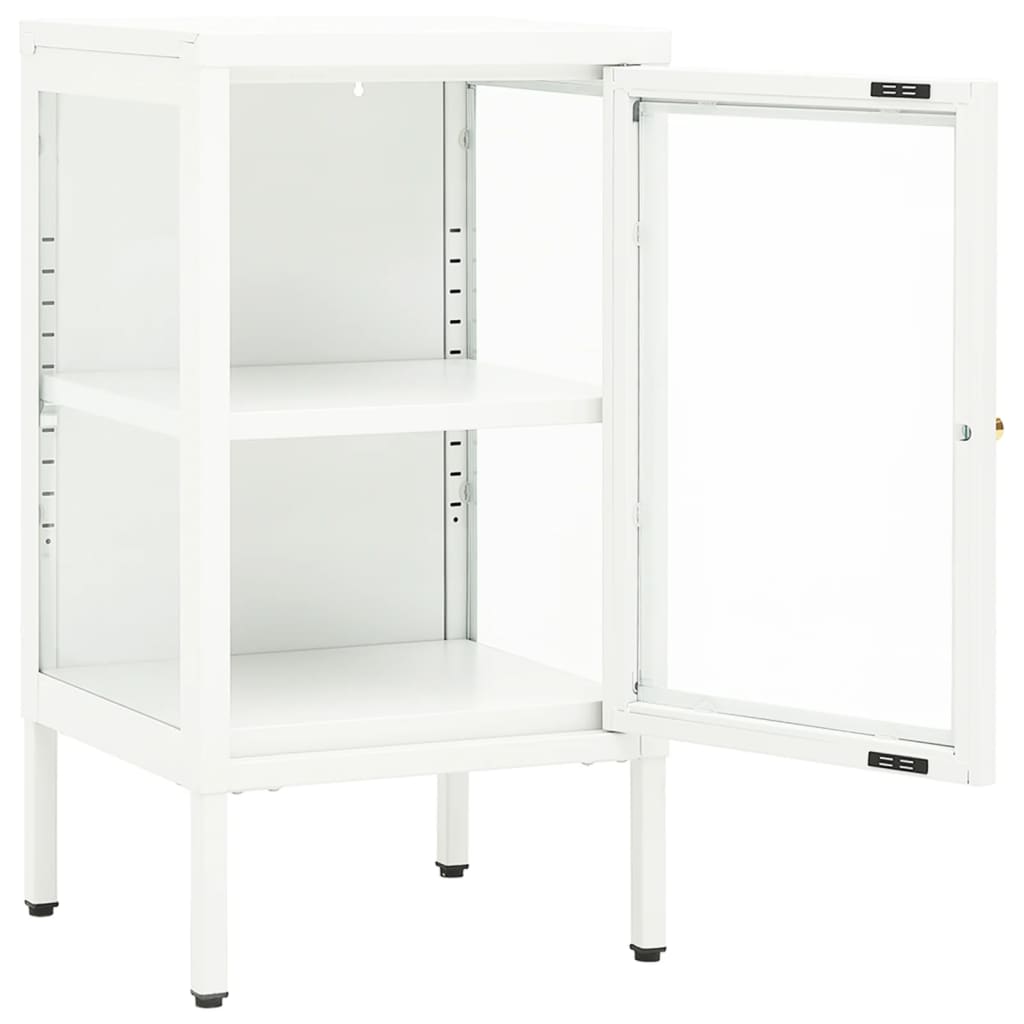 vidaXL Μπουφές 38 x 35 x 70 εκ. Μέταλλο και Γυαλί