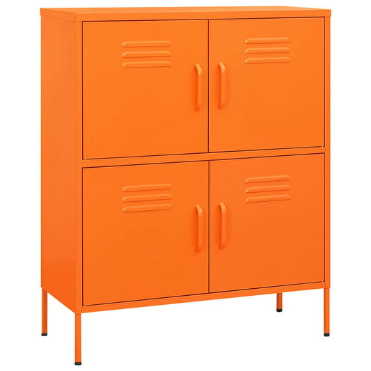 vidaXL Ντουλάπι Αποθήκευσης Πορτοκαλί 80 x 35 x 101,5 εκ. από Ατσάλι