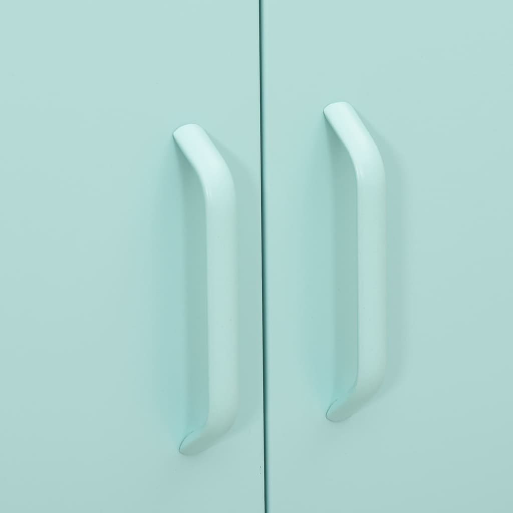 vidaXL Ντουλάπι Αποθήκευσης Χρώμα Μέντα 80 x 35 x 101,5 εκ. από Ατσάλι