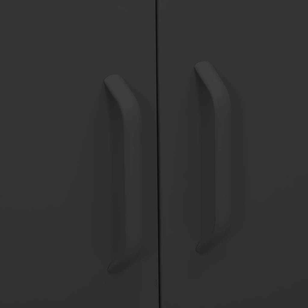 vidaXL Ντουλάπι Αποθήκευσης Ανθρακί 80 x 35 x 101,5 εκ. από Ατσάλι