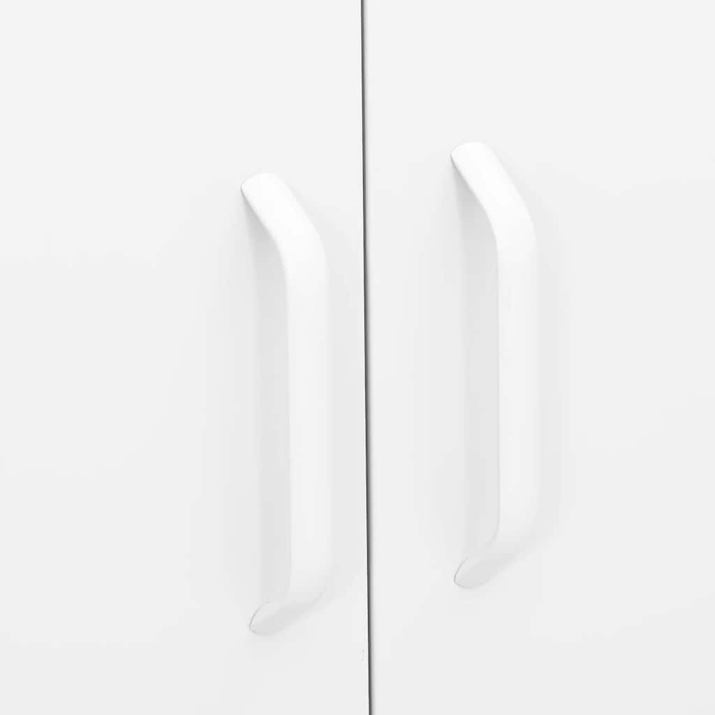 vidaXL Ντουλάπι Αποθήκευσης Λευκό 80 x 35 x 101,5 εκ. Ατσάλινο