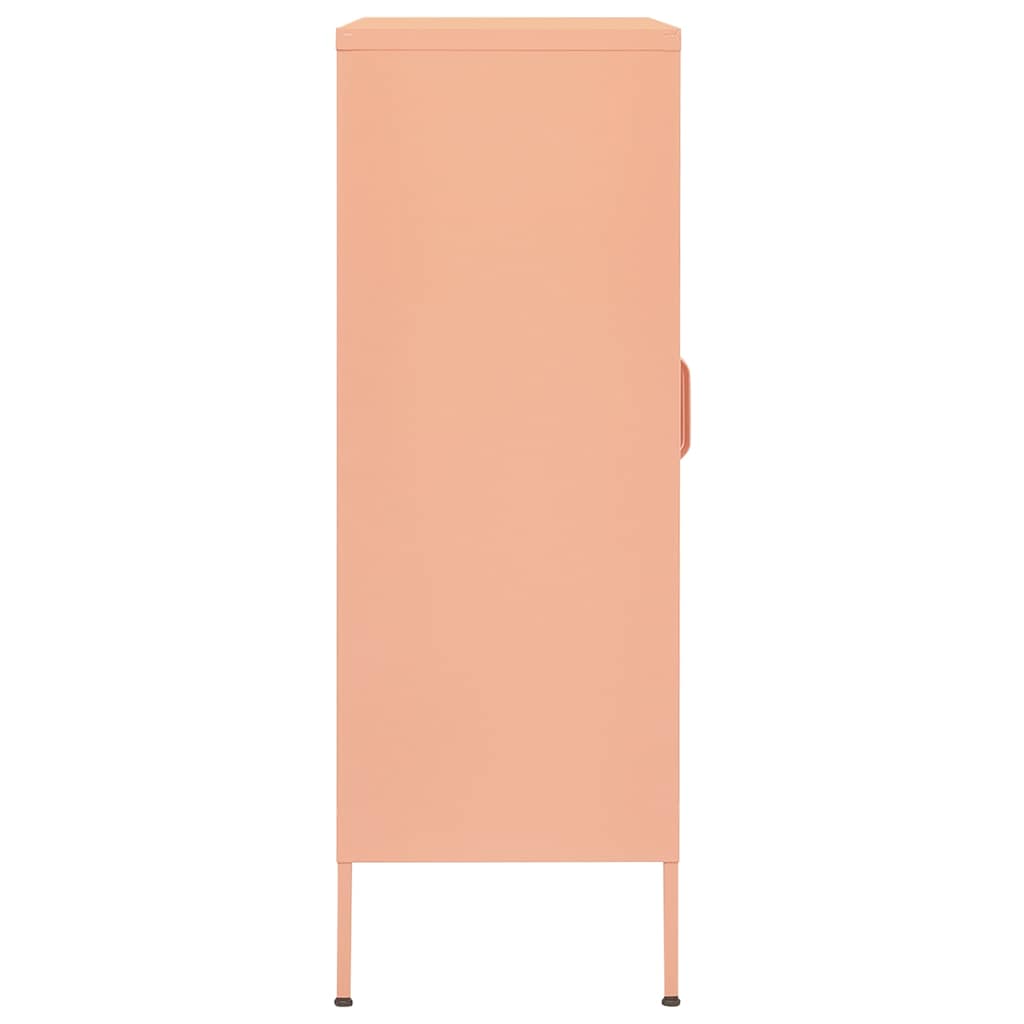 vidaXL Ντουλάπι Αποθήκευσης Ροζ 80 x 35 x 101,5 εκ. Ατσάλινο