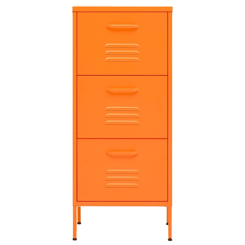 vidaXL Ντουλάπι Αποθήκευσης Πορτοκαλί 42,5 x 35 x 101,5 εκ. από Ατσάλι