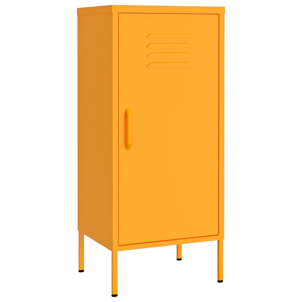 vidaXL Ντουλάπι Αποθήκευσης Μουσταρδί 42,5x35x101,5 εκ. από Ατσάλι