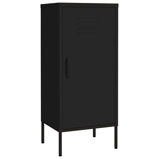 vidaXL Ντουλάπι Αποθήκευσης Μαύρο 42,5x35x101,5 εκ. από Ατσάλι