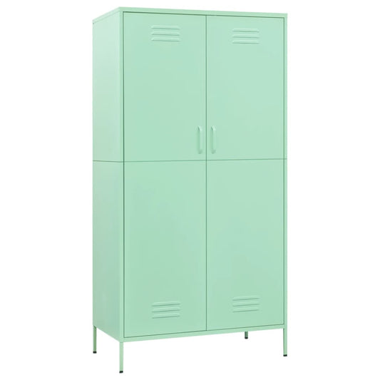 vidaXL Ντουλάπα Χρώμα Μέντα 90 x 50 x 180 εκ. από Ατσάλι