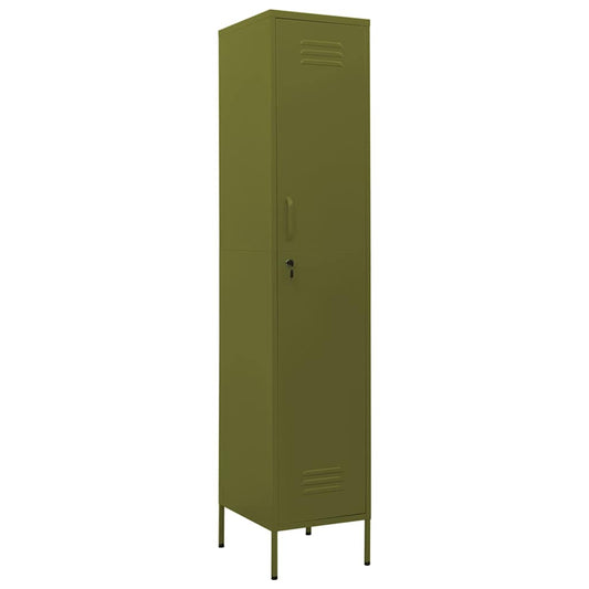 vidaXL Φοριαμός Πράσινο Λαδί 35 x 46 x 180 εκ. από Ατσάλι