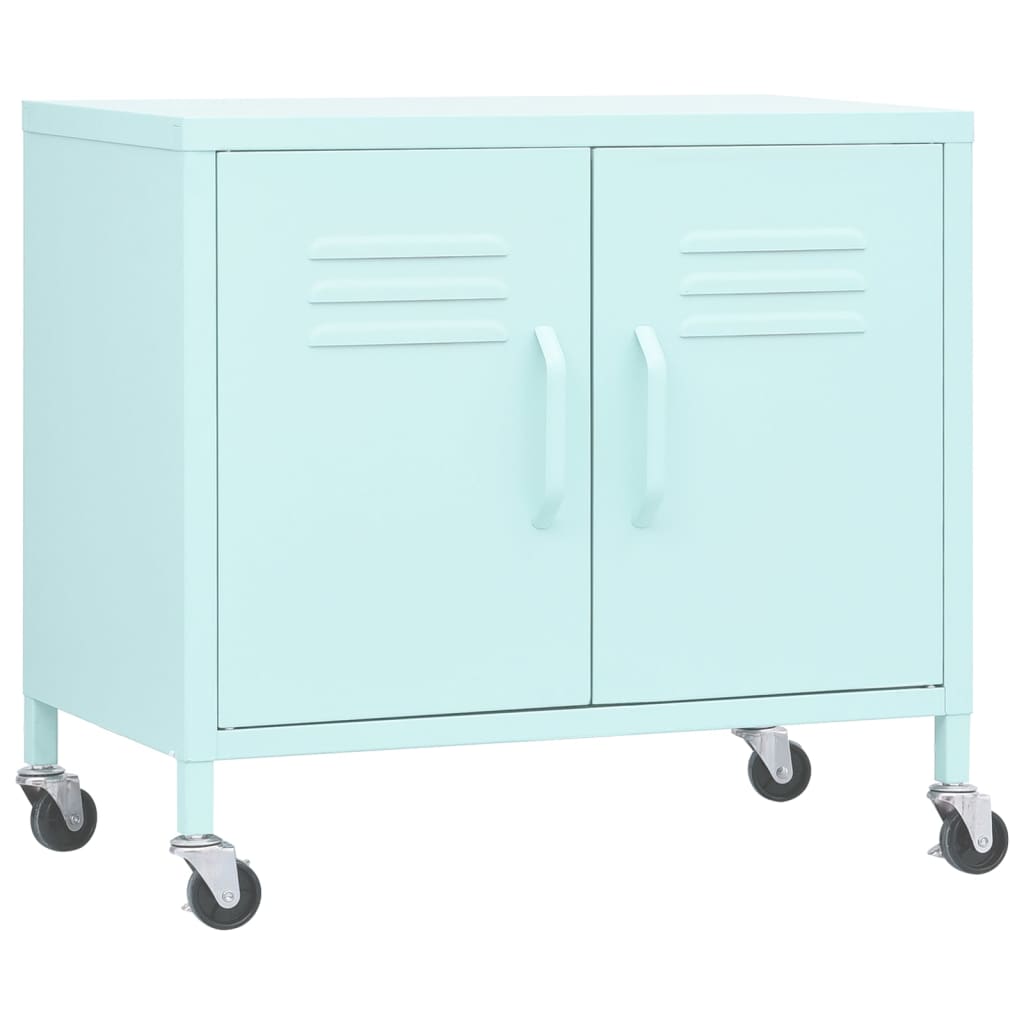 vidaXL Ντουλάπι Αποθήκευσης Χρώμα Μέντα 60 x 35 x 56 εκ. από Ατσάλι