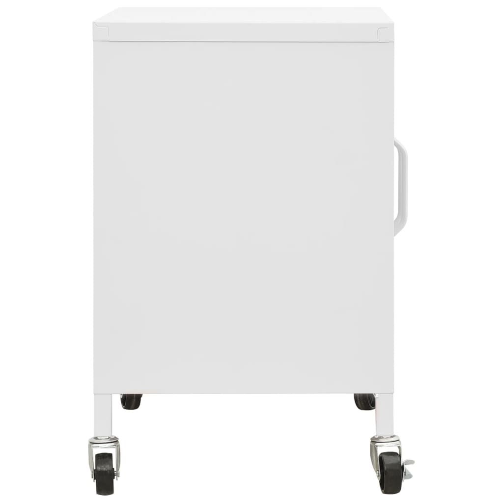 vidaXL Ντουλάπι Αποθήκευσης Λευκό 60 x 35 x 56 εκ. από Ατσάλι