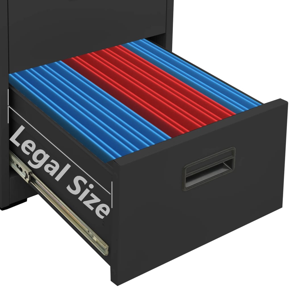 vidaXL Αρχειοθήκη Ανθρακί 46 x 62 x 102,5 εκ. από Ατσάλι