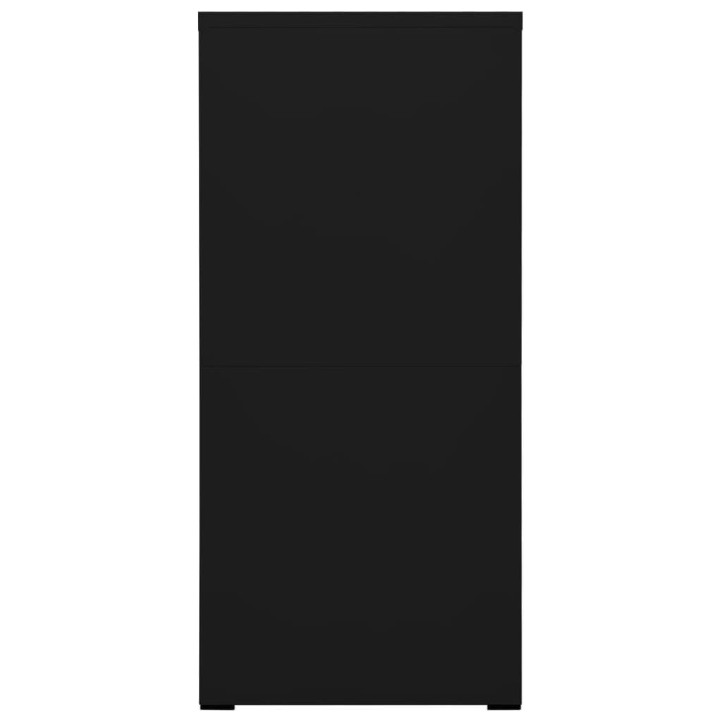 vidaXL Αρχειοθήκη Μαύρη 46 x 62 x 133 εκ. από Ατσάλι