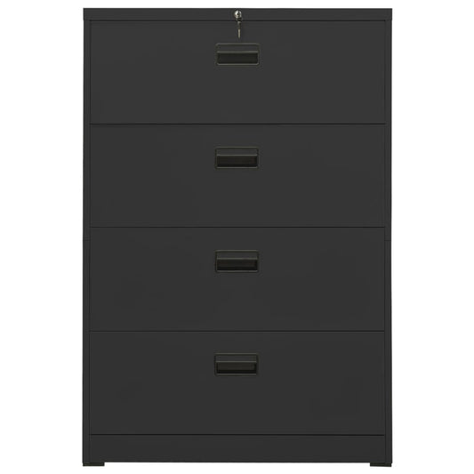 vidaXL Αρχειοθήκη Ανθρακί 90 x 46 x 134 εκ. από Ατσάλι