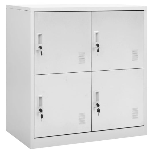 vidaXL Φοριαμός Ανοιχτό Γκρι 90 x 45 x 92,5 εκ. Ατσάλινος