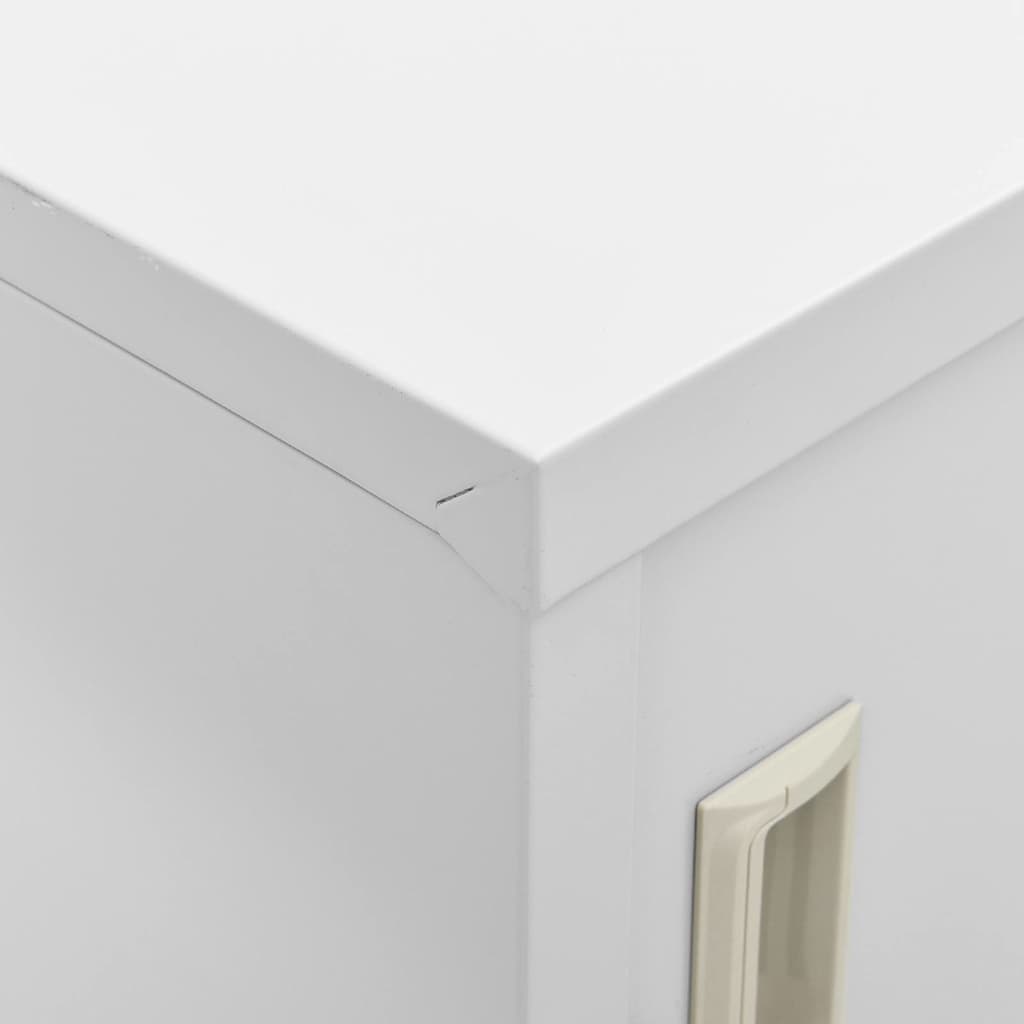 vidaXL Φοριαμός Ανοιχτό Γκρι 90 x 45 x 92,5 εκ. Ατσάλινος