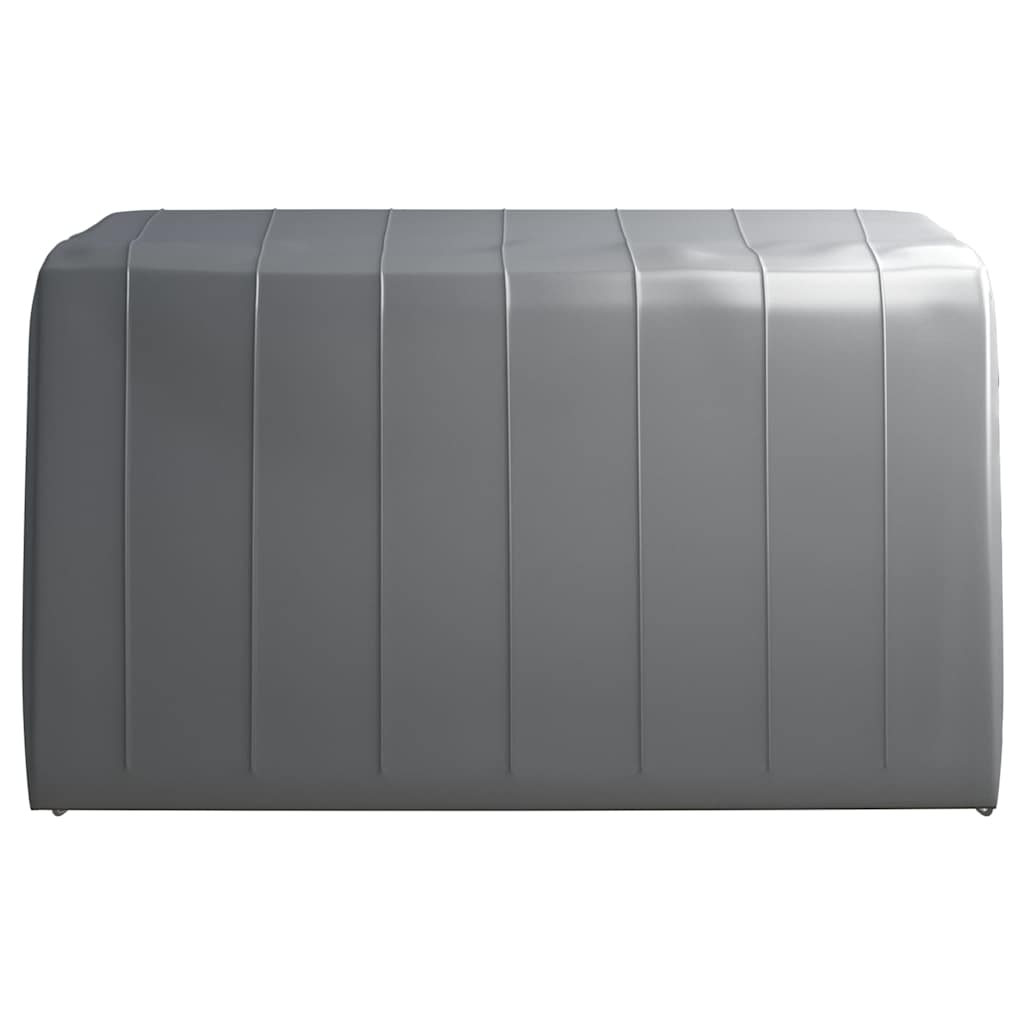 vidaXL Τέντα Αποθήκευσης Γκρι 370 x 370 εκ. Ατσάλινη