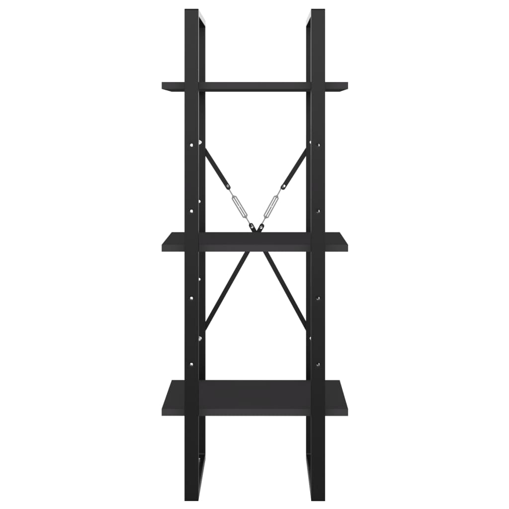 vidaXL Βιβλιοθήκη με 3 Ράφια Γκρι 40 x 30 x 105 εκ. από Επεξ. Ξύλο