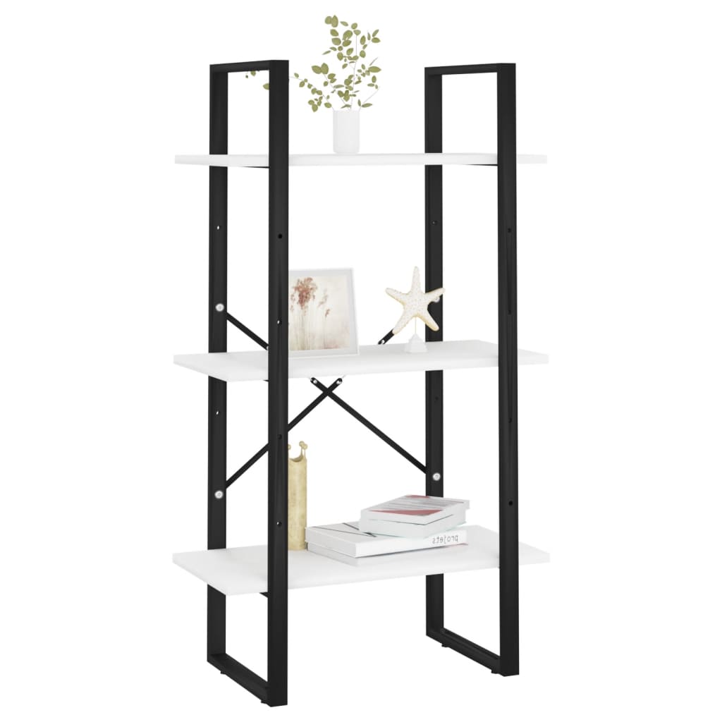 vidaXL Ράφι Αποθήκευσης Λευκό 60 x 30 x 105 εκ από Επεξ. Ξύλο