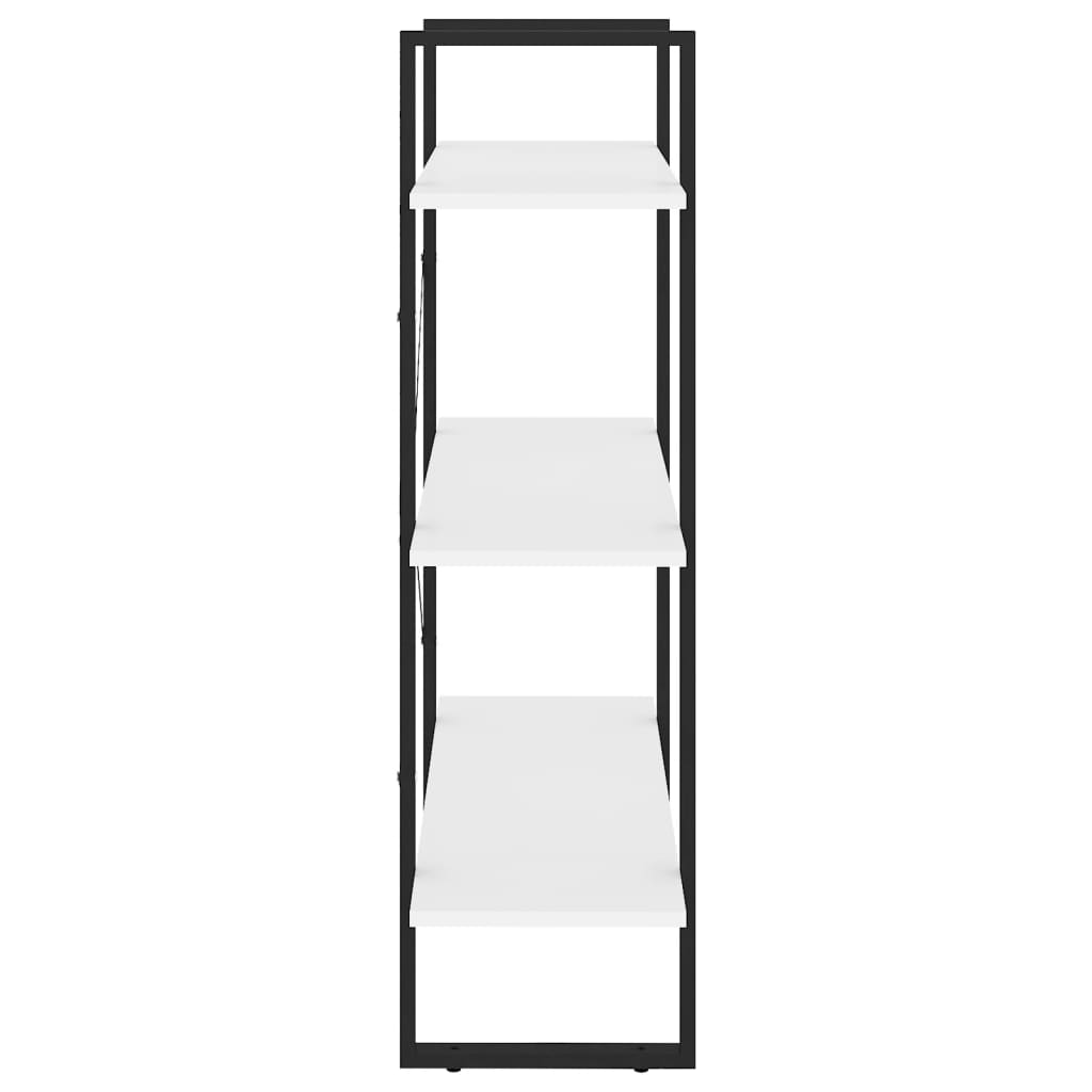 vidaXL Βιβλιοθήκη Λευκή 80 x 30 x 105 εκ. από Επεξ. Ξύλο