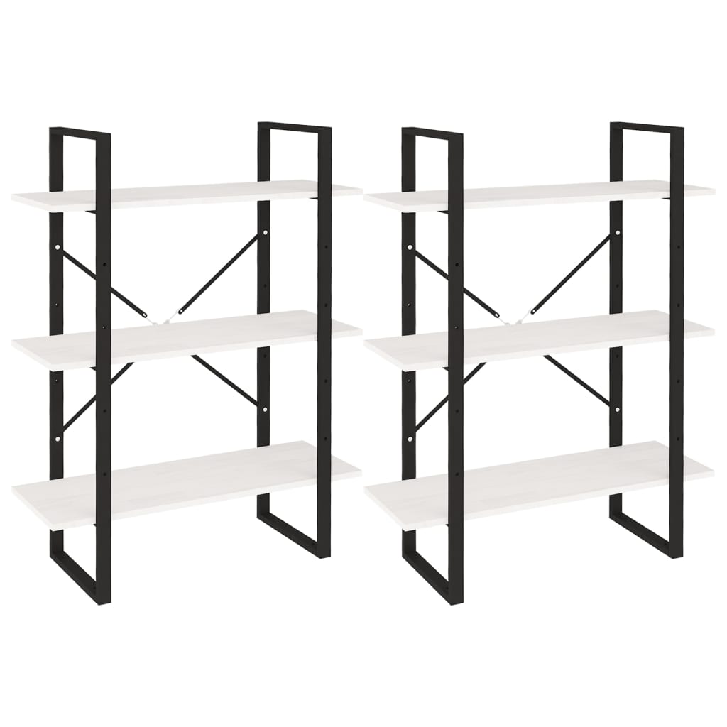 vidaXL Ψηλό Ντουλάπι Λευκό 80 x 30 x 210 εκ. από Μασίφ Ξύλο Πεύκου