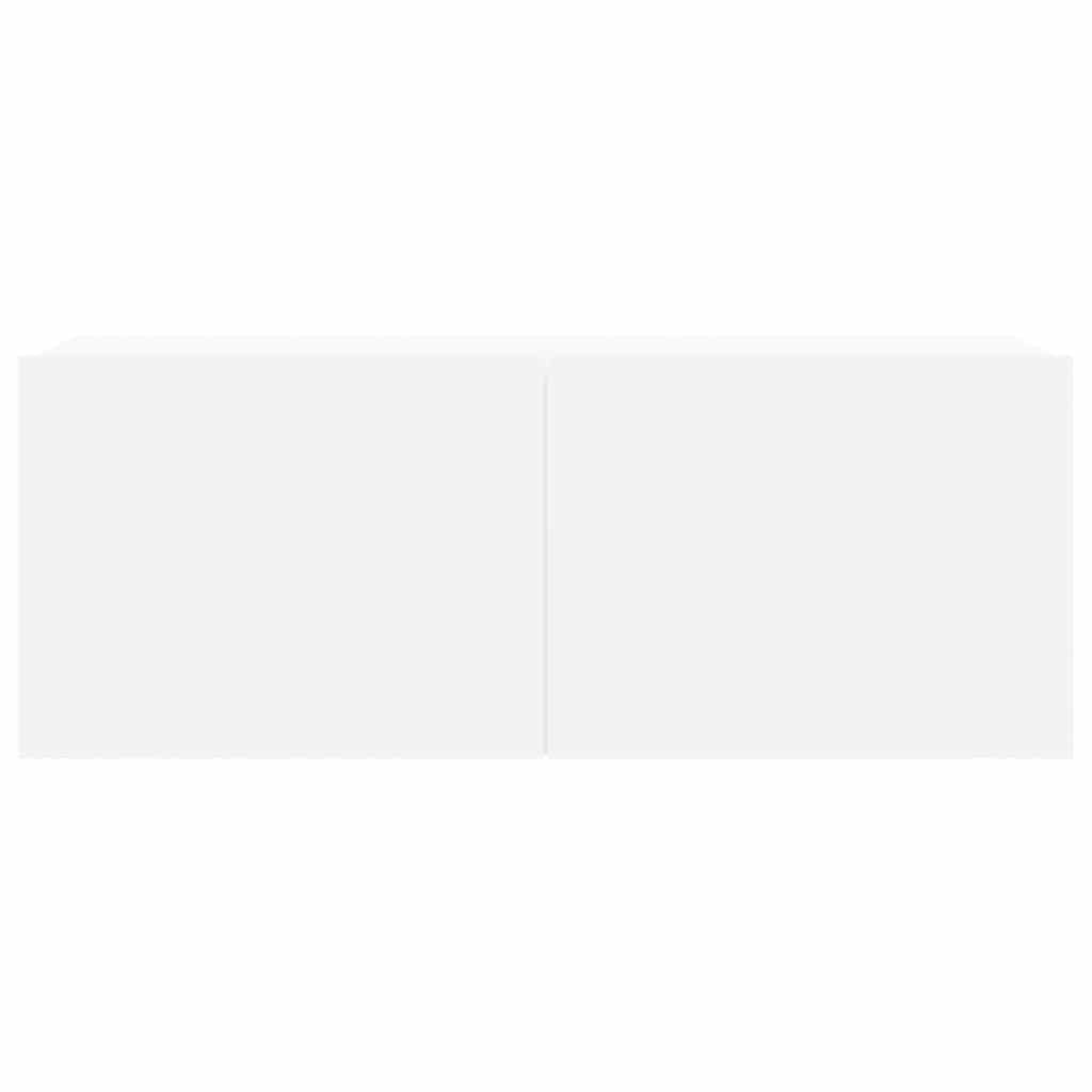 vidaXL Σετ Επίπλου Τηλεόρασης 8 Τεμαχίων Λευκό από Επεξεργασμένο Ξύλο