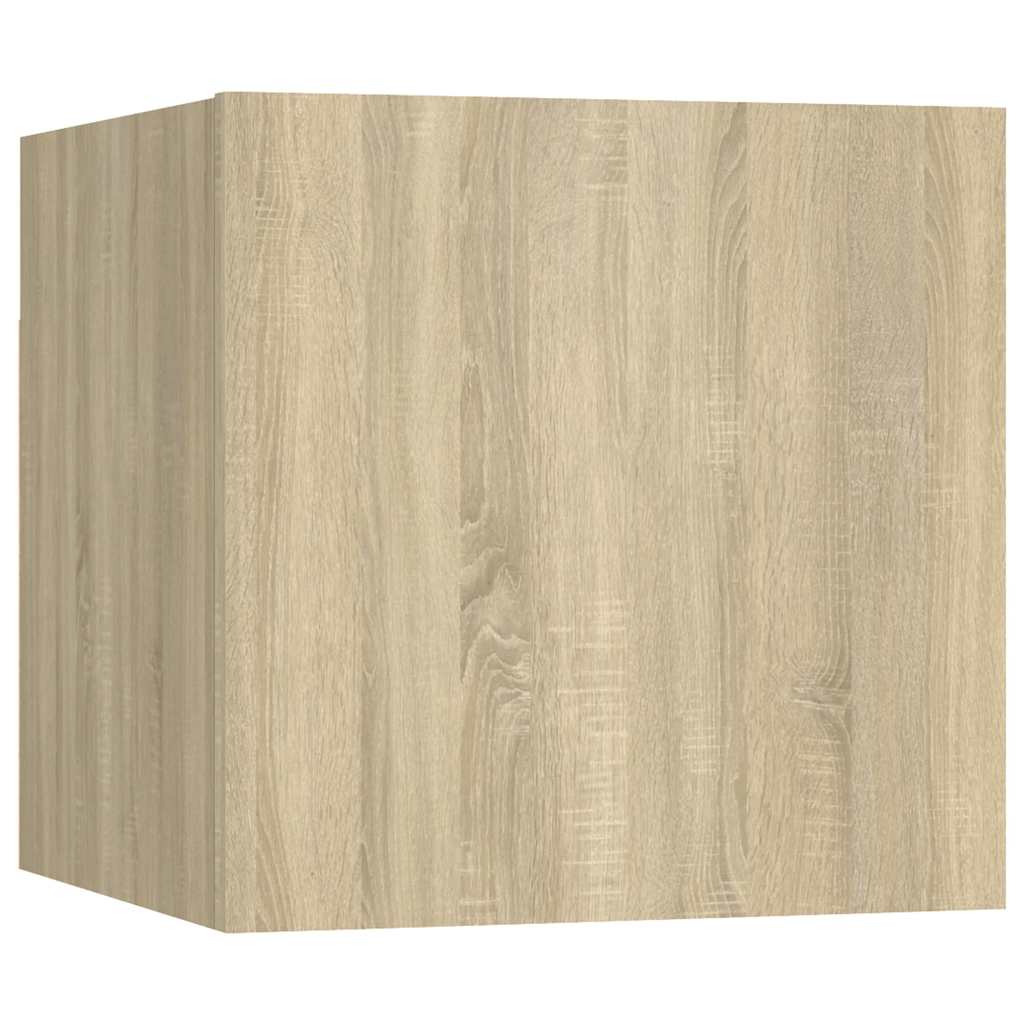 vidaXL Έπιπλα Τηλεόρασης Κρεμαστά 8 τεμ. Sonoma Δρυς 30,5x30x30 εκ.
