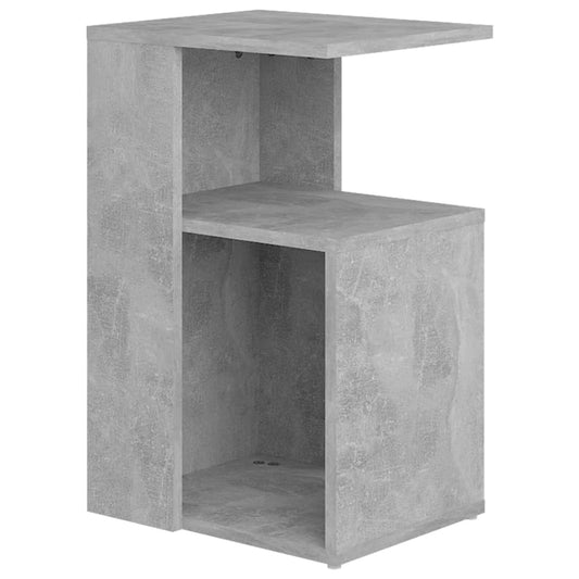 vidaXL Τραπέζι Βοηθητικό Γκρι Σκυροδέματος 36x30x56 εκ. Επεξ. Ξύλο