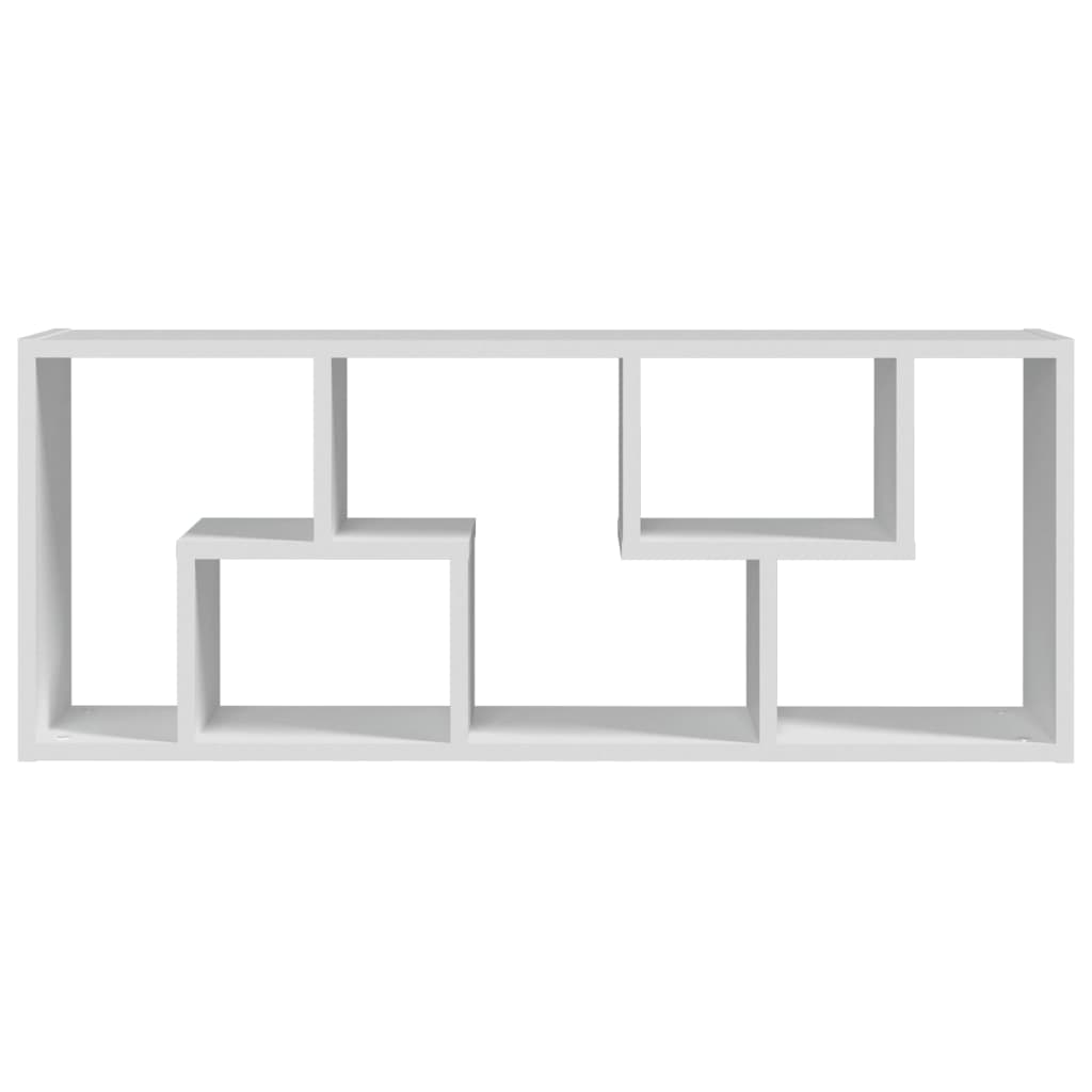 vidaXL Ραφιέρα Τοίχου Λευκό 36 x 16 x 90 εκ. από Επεξεργασμένο Ξύλο