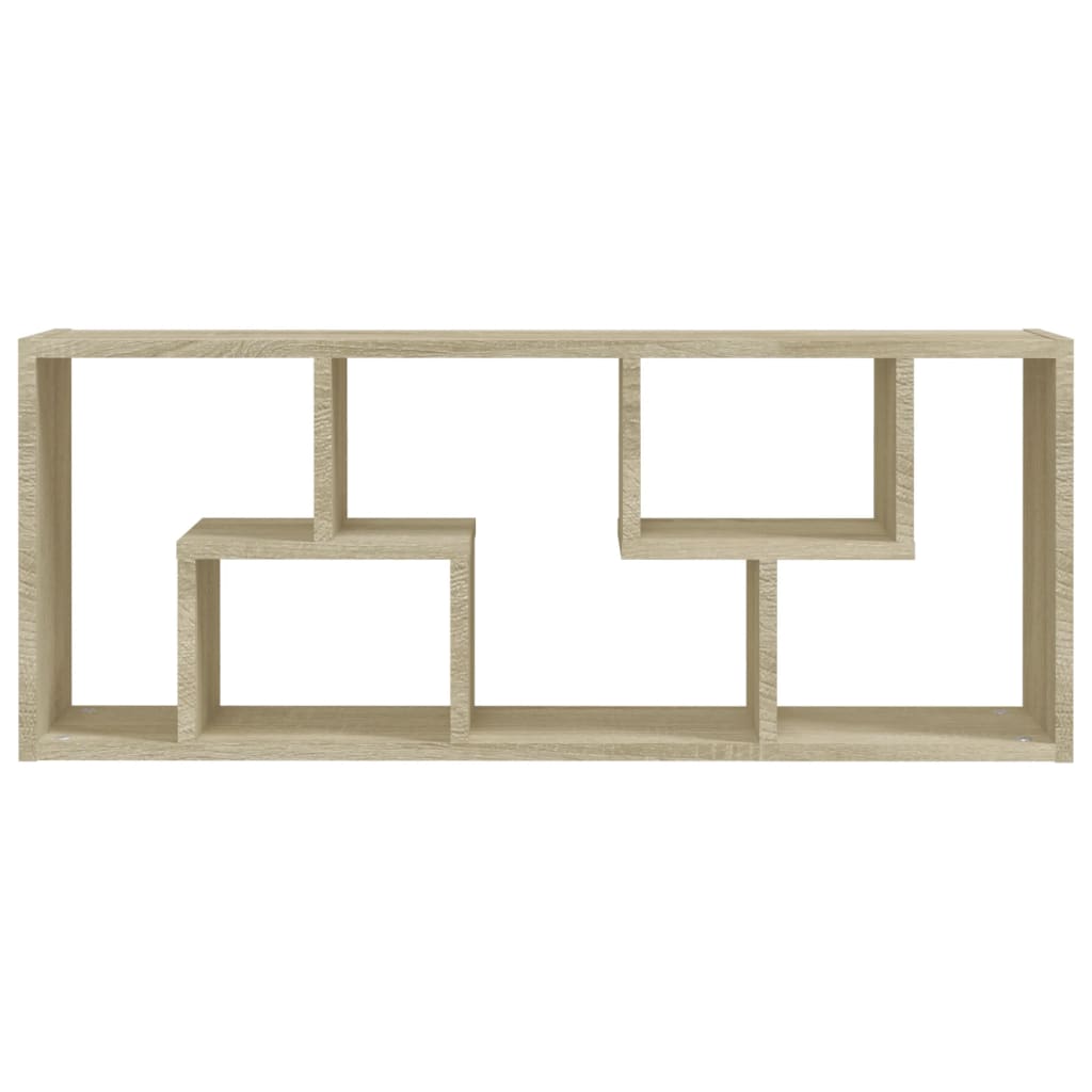 vidaXL Ραφιέρα Τοίχου Sonoma Δρυς 36x16x90 εκ. από Επεξεργασμένο Ξύλο