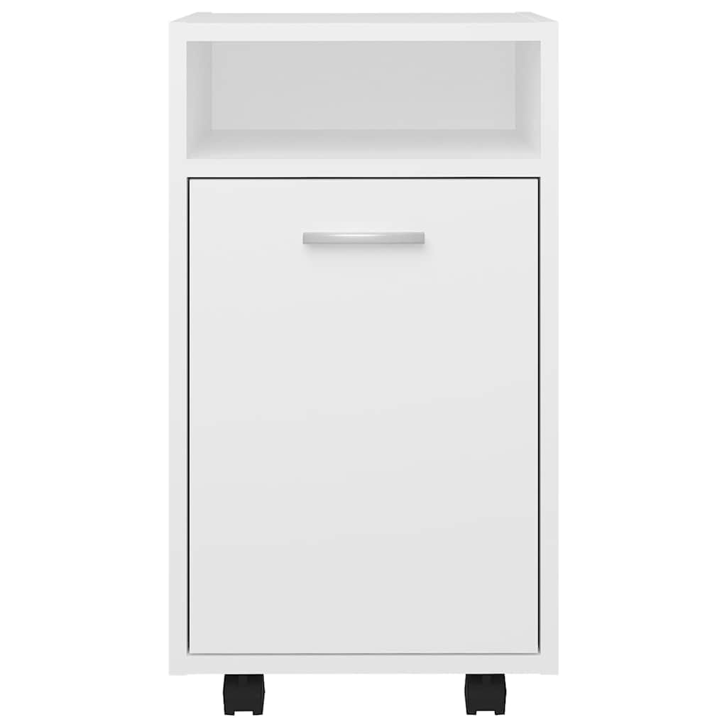 vidaXL Βοηθητικό Ντουλάπι με Τροχούς Λευκό 33x38x60 εκ. Επεξ. Ξύλο