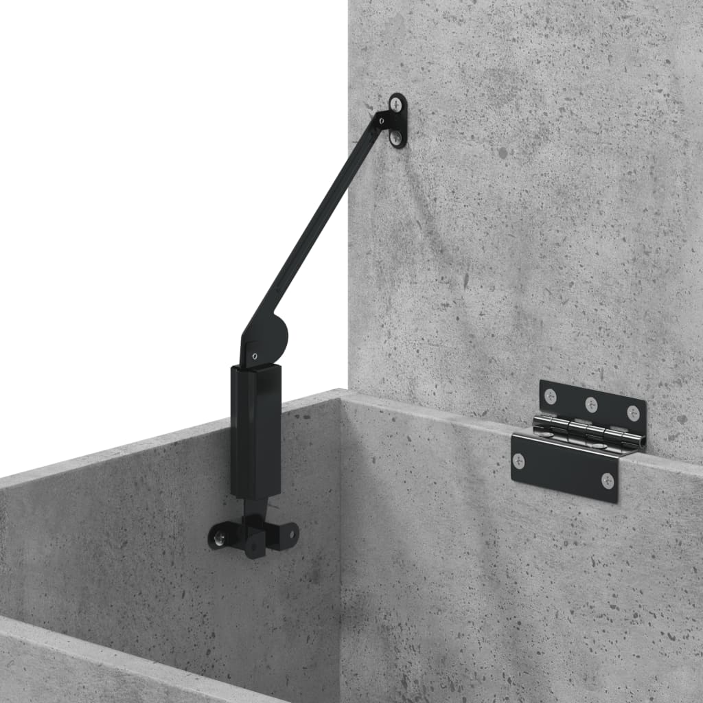 vidaXL Μπαούλο Αποθήκευσης Γκρι Σκυροδ. 84x42x46 εκ Επεξεργασμένο Ξύλο