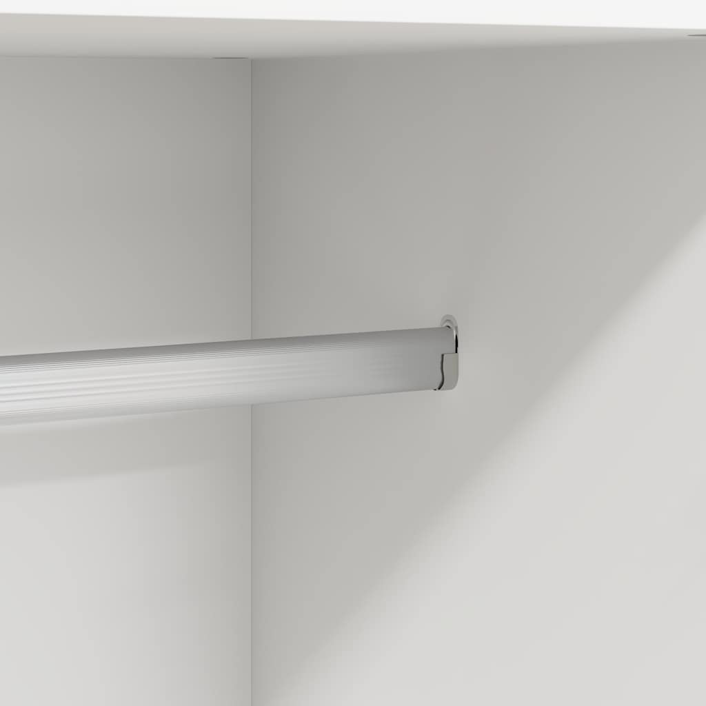 vidaXL Ντουλάπα Λευκή 85,2 x 51,5 x 180 εκ. από Επεξ. Ξύλο