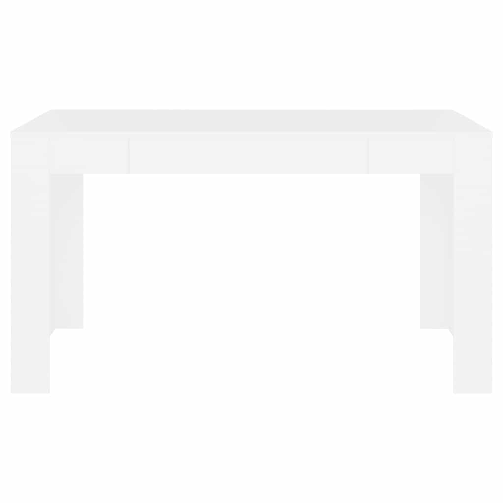 vidaXL Τραπεζαρία Λευκή 140x74,5x76 εκ. από Επεξεργασμένο Ξύλο