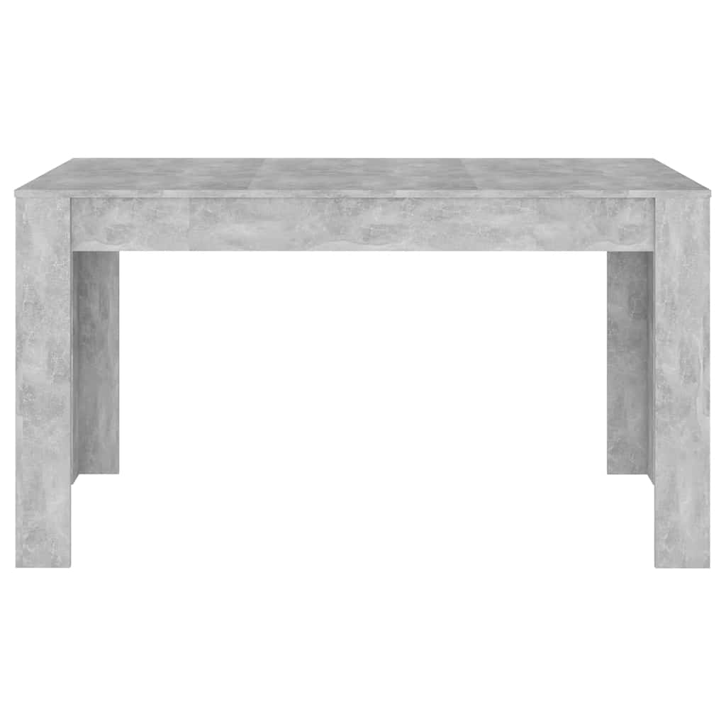 vidaXL Τραπεζαρία Γκρι Σκυροδέματος 140 x 74,5 x 76 εκ. Επεξ. Ξύλο
