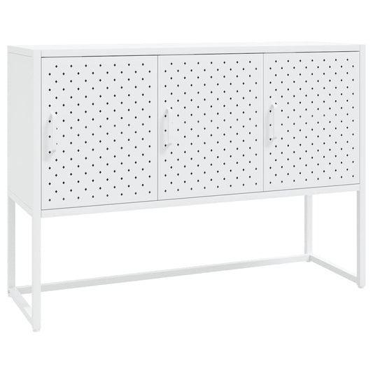 vidaXL Μπουφές Λευκός 105 x 35 x 75 εκ. από Ατσάλι