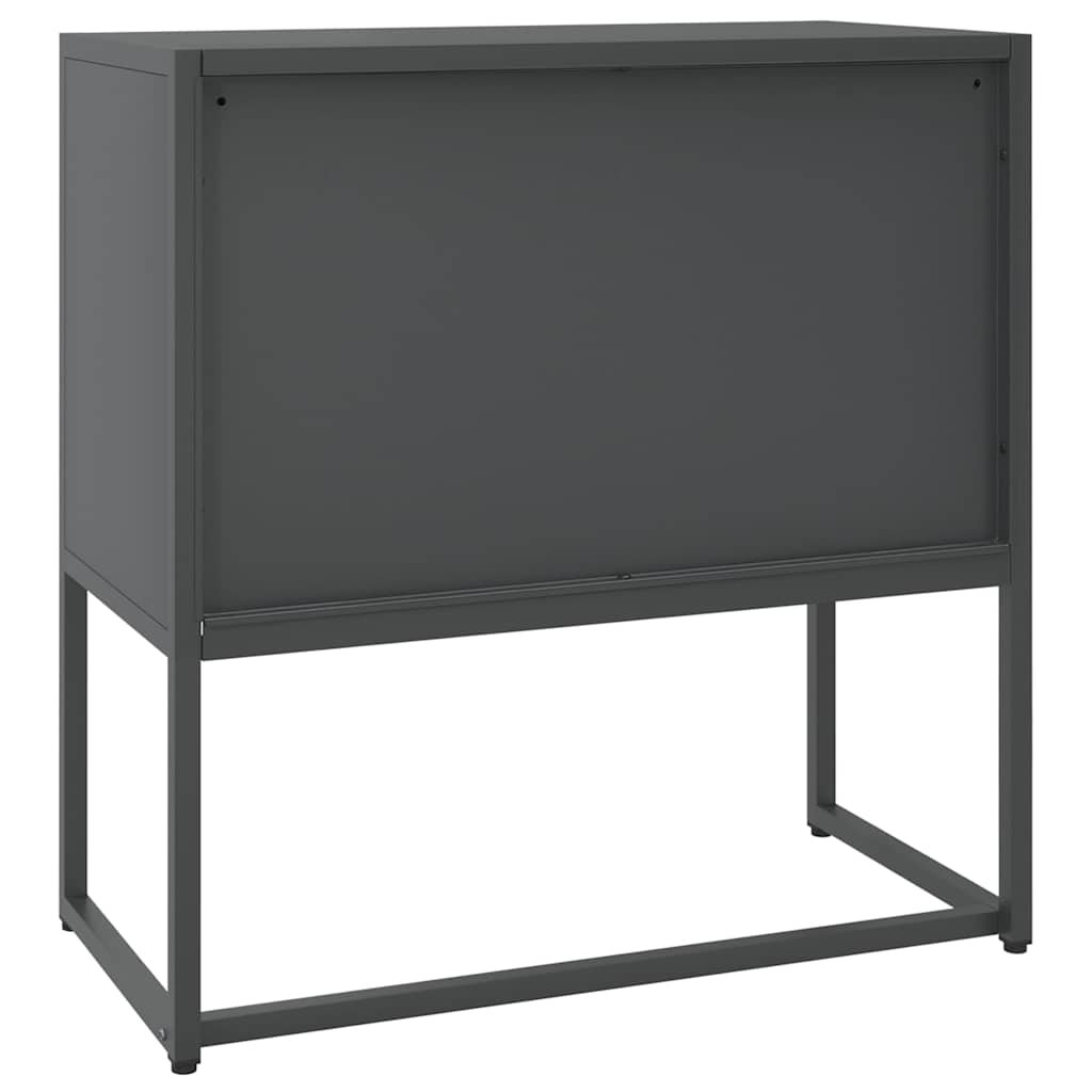 vidaXL Μπουφές Ανθρακί 75 x 35 x 75 εκ. από Ατσάλι