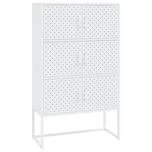 vidaXL Ντουλάπι Λευκό 80 x 35 x 135 εκ. από Ατσάλι