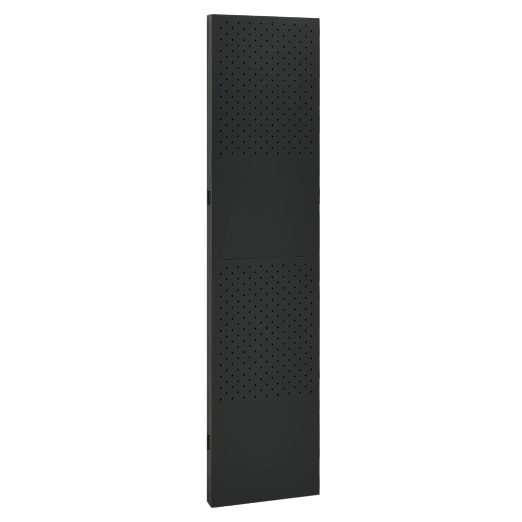 vidaXL Διαχωριστικό Δωματίου με 3 Πάνελ Μαύρο 120 x 180 εκ. από Ατσάλι